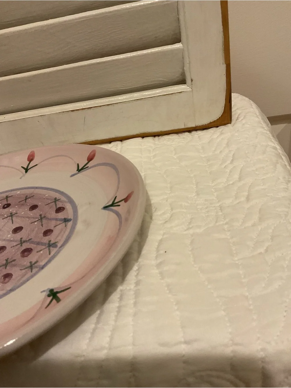 Hand-Painted Pottery Plate 9 inch